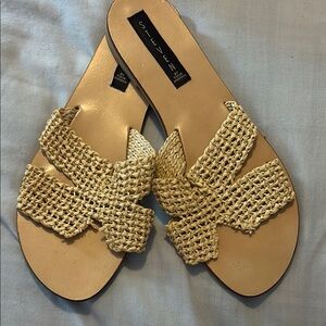 Steven By Steve Madden Tan Woven Sandals